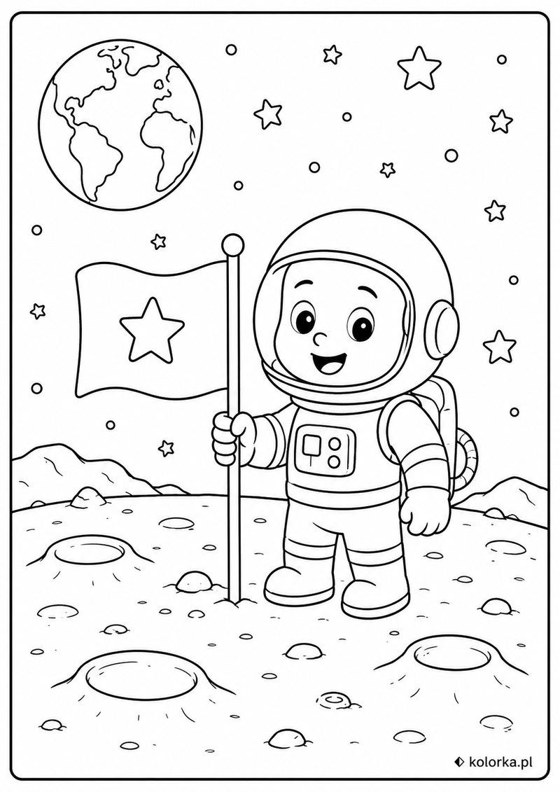 Astronauci, kosmos i planety - rakieta startująca w kosmos